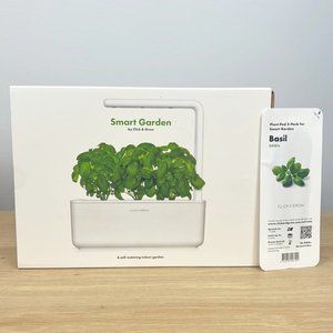 NEW IN BOX Click & Grow Smart Garden 3 White + Complimentary Basil Plant Pods